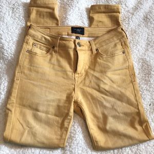Mustard yellow ankle skinny pants